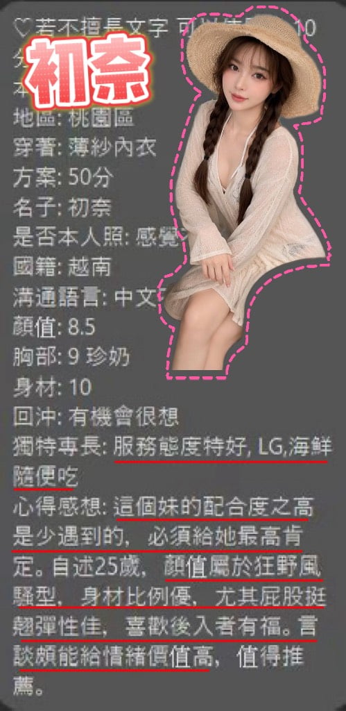 越南桃園初奈外送圖片