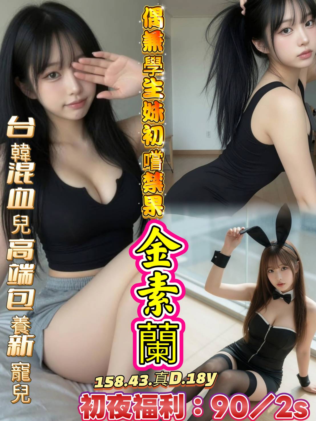 台韓混血兒高雄金素蘭定點圖片