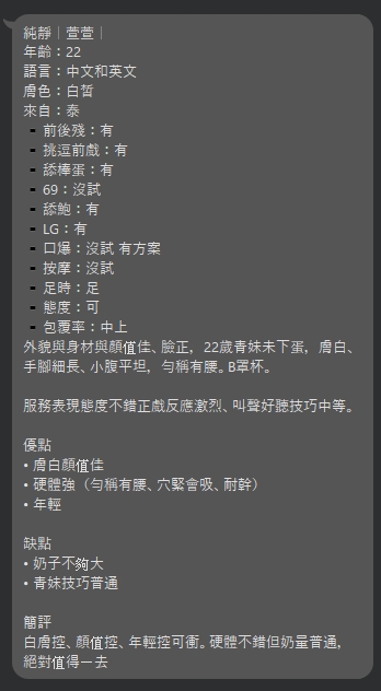 泰國台北萱萱定點圖片